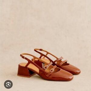 Sezane Paula Babies Camel Vernis - Size 41